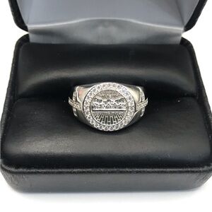 925 Sterling Silver 0.75CT MOISSANITE Last Supper Men’s Ring Size 12